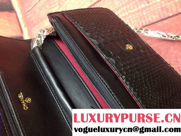 Chanel Python Wallet On Chain (WOC) Bag