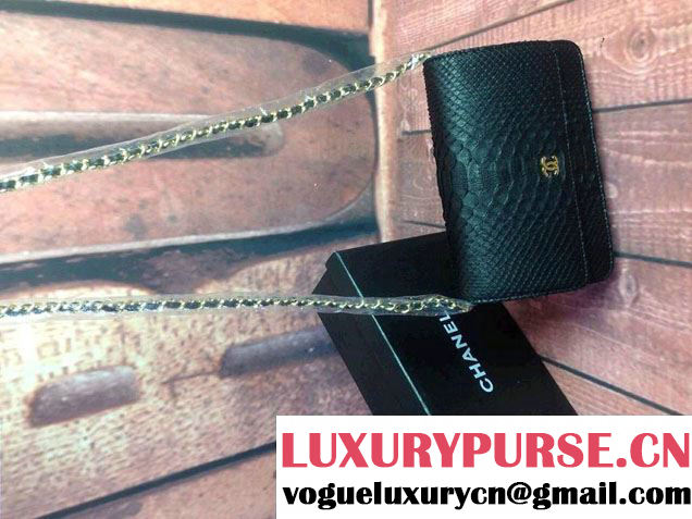 Chanel Python Wallet On Chain (WOC) Bag
