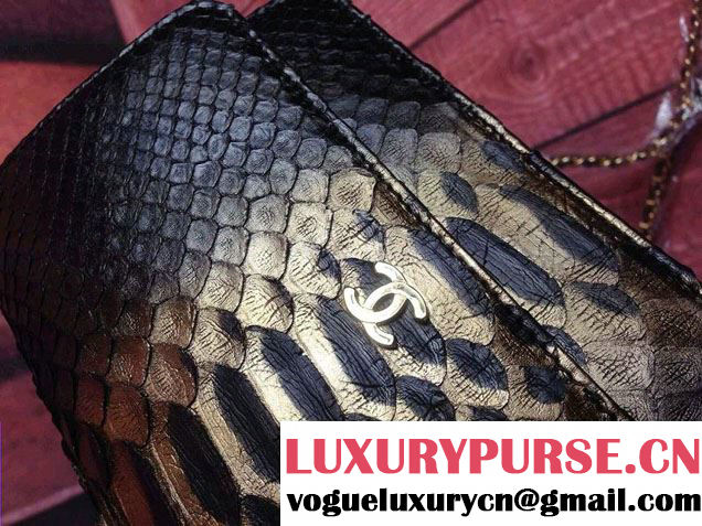 Chanel Python Wallet On Chain (WOC) Bag