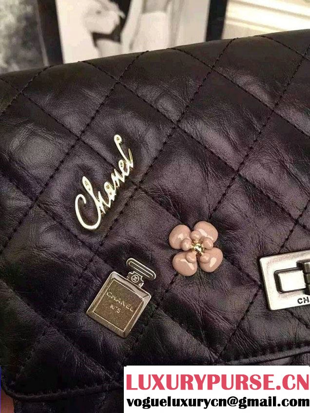 Chanel Embellished With Charms Wallet On Chain (WOC) Bag A80442 Black 2015