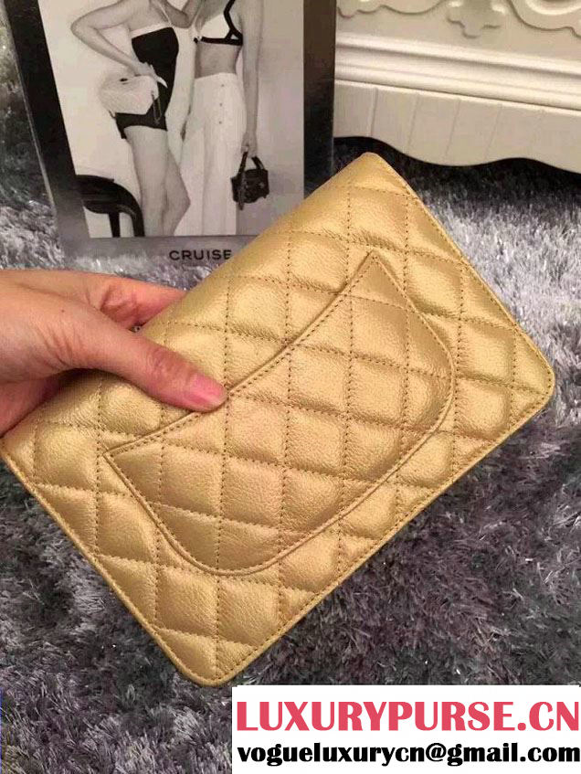 Chanel Embellished With Charms Wallet On Chain (WOC) Bag A80442 Gold 2015