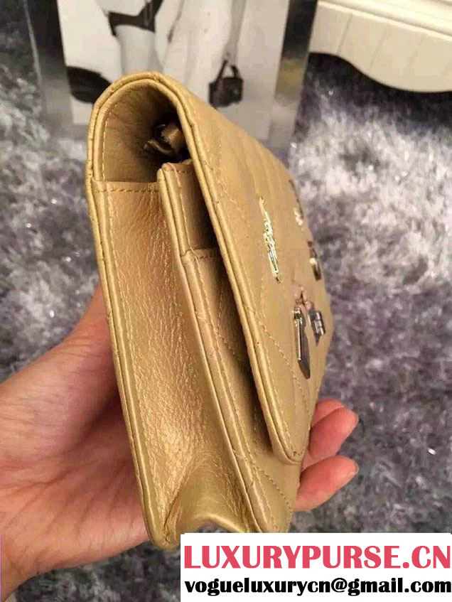 Chanel Embellished With Charms Wallet On Chain (WOC) Bag A80442 Gold 2015