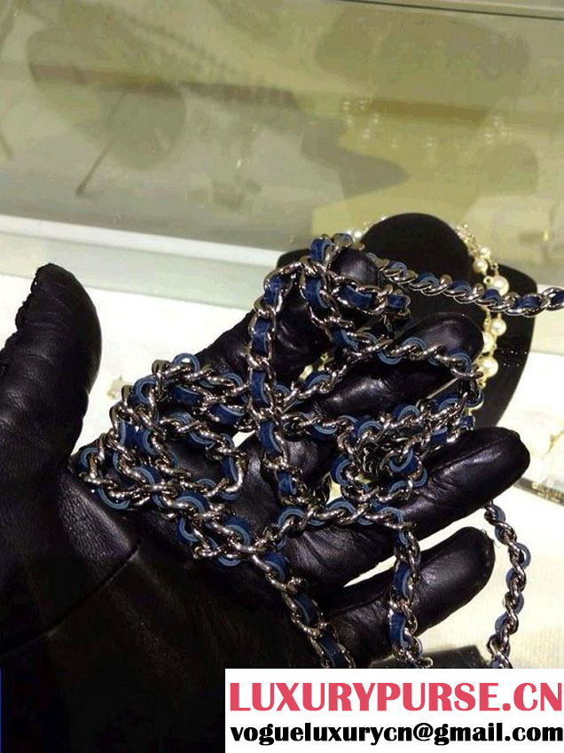 Chanel Wallet On Chain WOC Bag A33814 in Caviar Leather Royal Blue