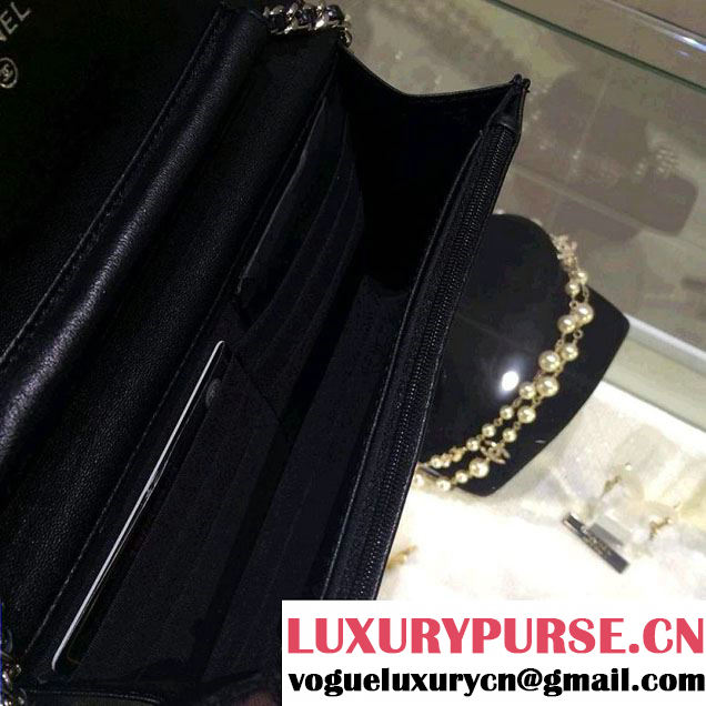 Chanel Timeless CC Wallet On Chain WOC Bag Black