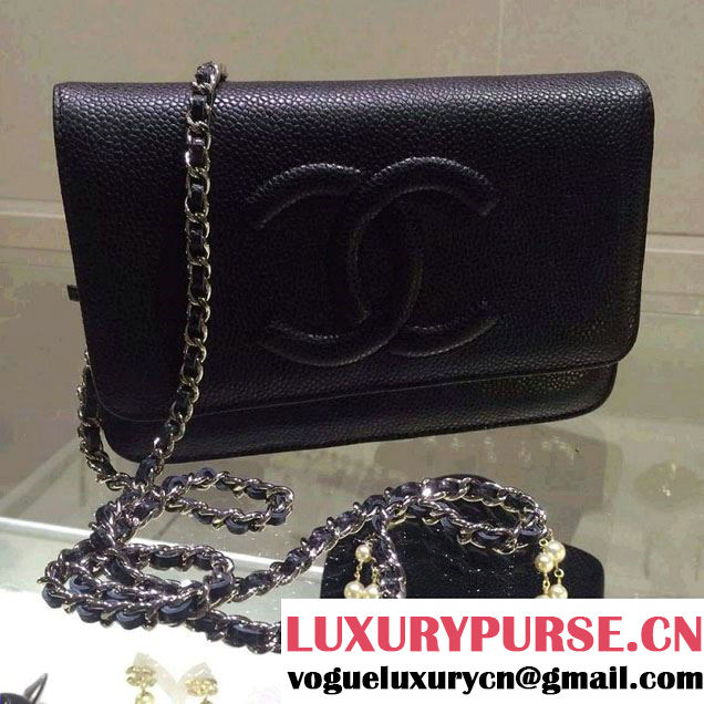 Chanel Timeless CC Wallet On Chain WOC Bag Black