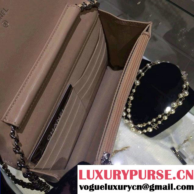 Chanel Timeless CC Wallet On Chain WOC Bag Apricot