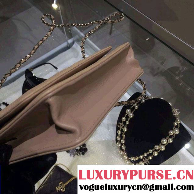 Chanel Timeless CC Wallet On Chain WOC Bag Apricot