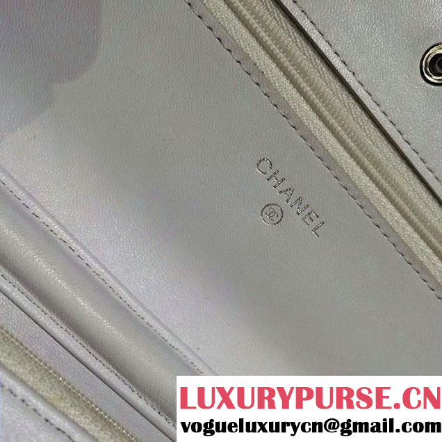 Chanel Timeless CC Wallet On Chain WOC Bag White