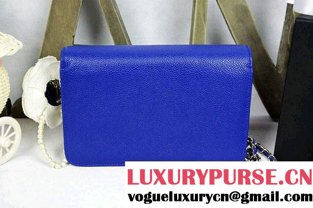 Chanel Timeless CC Wallet On Chain WOC Bag Blue