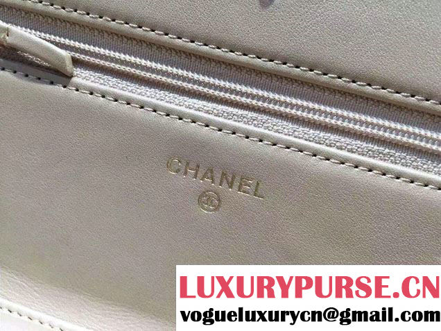 Chanel Caviar Leather Golden Wallet On Chain WOC Bag Gold 2015