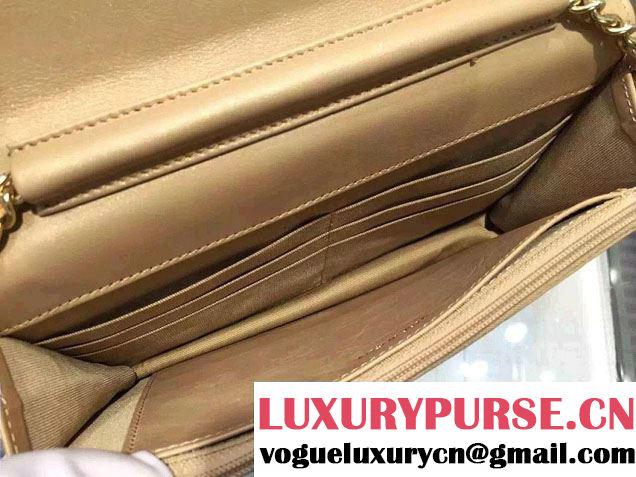 Chanel Caviar Leather Golden Wallet On Chain WOC Bag Gold 2015