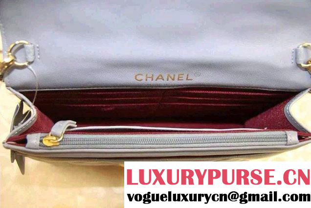 Chanel Sheepskin Golden Class Wallet On Chain WOC Bag Lilac