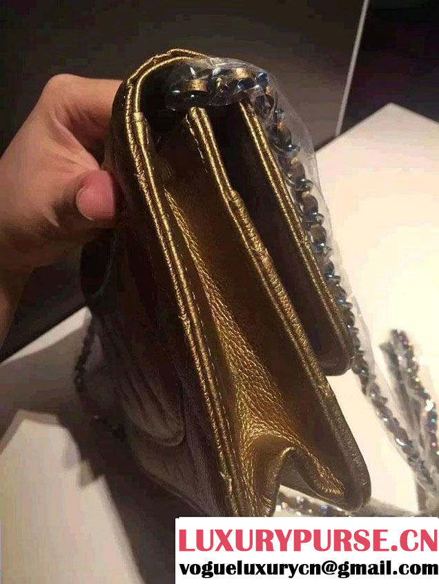 Chanel Iridescent Wallet On Chain WOC Bag with Rainbow Hardware Gold 2016