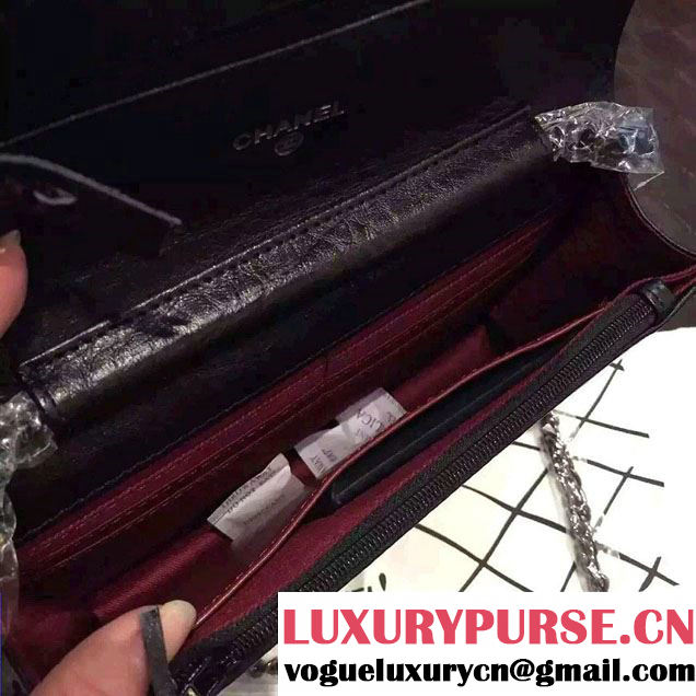 Chanel Wallet On Chain WOC Bag So Black 2016