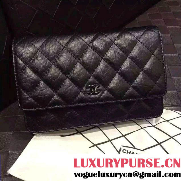 Chanel Wallet On Chain WOC Bag So Black 2016