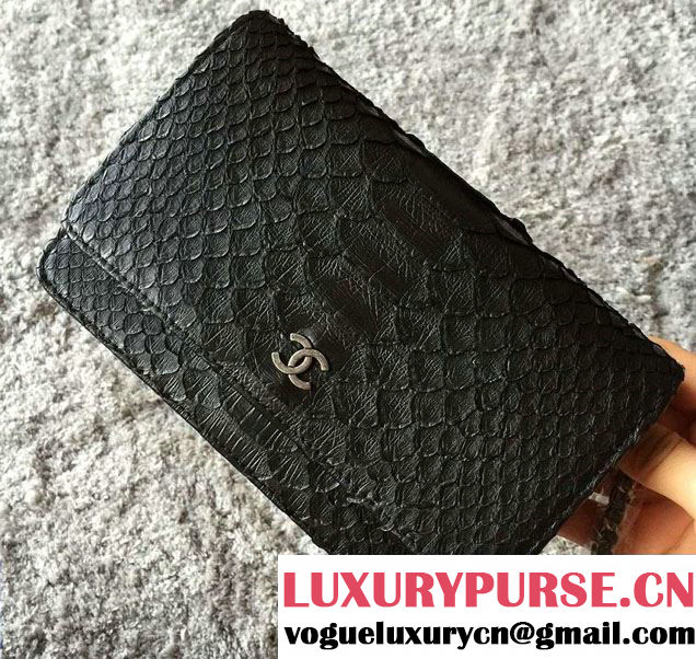 Chanel Python Wallet On Chain WOC Bag 2016