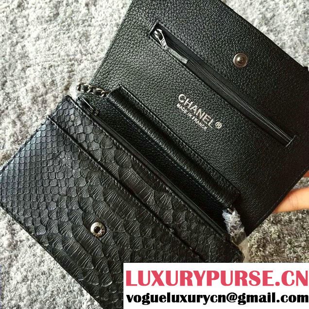 Chanel Python Wallet On Chain WOC Bag 2016