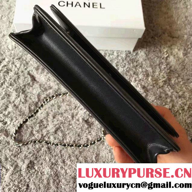 Chanel Lambskin and Car Printed Wallet On Chain WOC Bag 2017