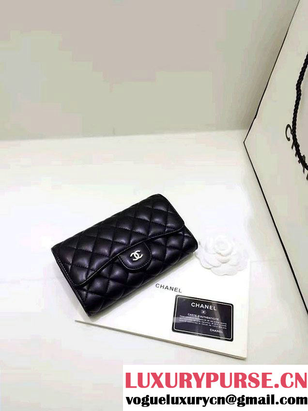Chanel Lambskin Coco Wallet On Chain WOC Bag A81122 Black 2016