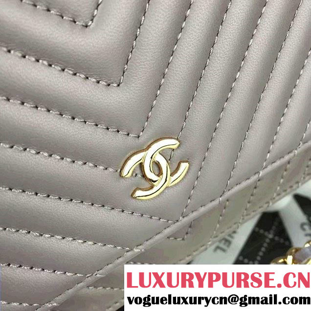 Chanel Quilting Chevron Wallet On Chain WOC Bag