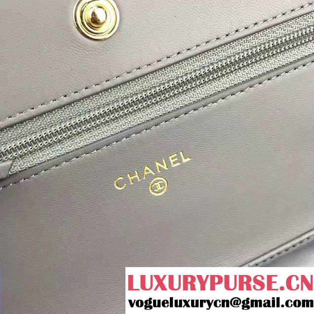 Chanel Quilting Chevron Wallet On Chain WOC Bag