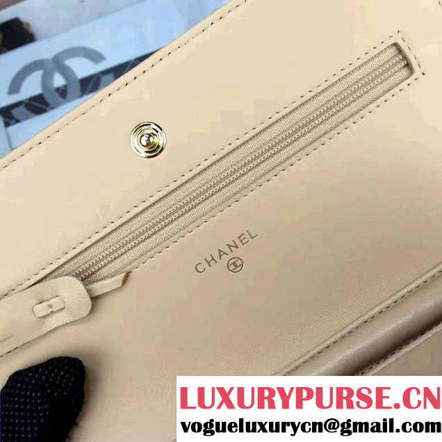 Chanel Quilting Chevron Wallet On Chain WOC Bag