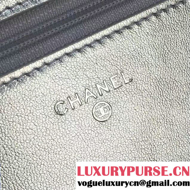 Chanel Quilting Chevron Wallet On Chain WOC Bag