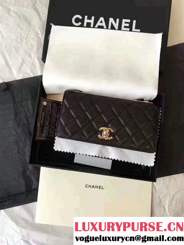 Chanel Lambskin Metal Wallet On Chain WOC Bag A80982 2017
