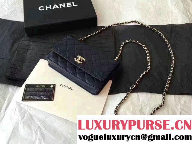 Chanel Lambskin Metal Wallet On Chain WOC Bag A80982 2017