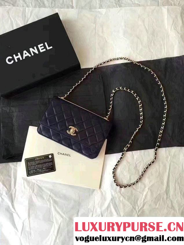 Chanel Lambskin Metal Wallet On Chain WOC Bag A80982 2017