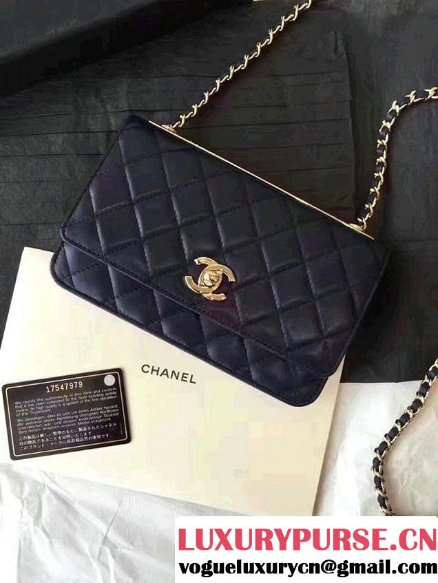 Chanel Lambskin Metal Wallet On Chain WOC Bag A80982 2017