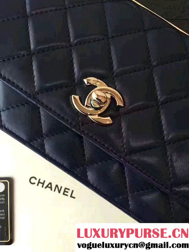 Chanel Lambskin Metal Wallet On Chain WOC Bag A80982 2017