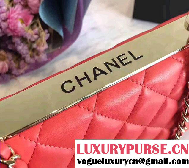 Chanel Lambskin Metal Wallet On Chain WOC Bag A80982 2017