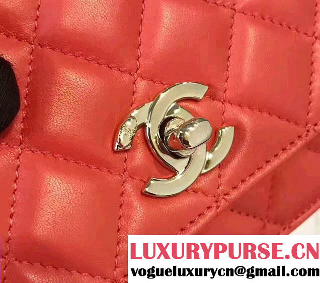 Chanel Lambskin Metal Wallet On Chain WOC Bag A80982 2017