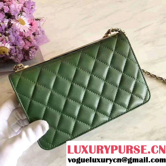 Chanel Lambskin Metal Wallet On Chain WOC Bag A80982 2017