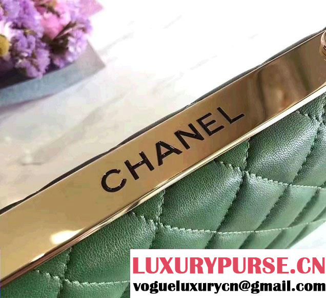 Chanel Lambskin Metal Wallet On Chain WOC Bag A80982 2017