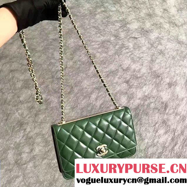 Chanel Lambskin Metal Wallet On Chain WOC Bag A80982 2017