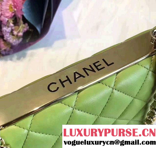 Chanel Lambskin Metal Wallet On Chain WOC Bag A80982 2017