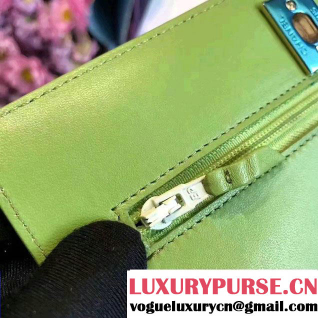 Chanel Lambskin Metal Wallet On Chain WOC Bag A80982 2017