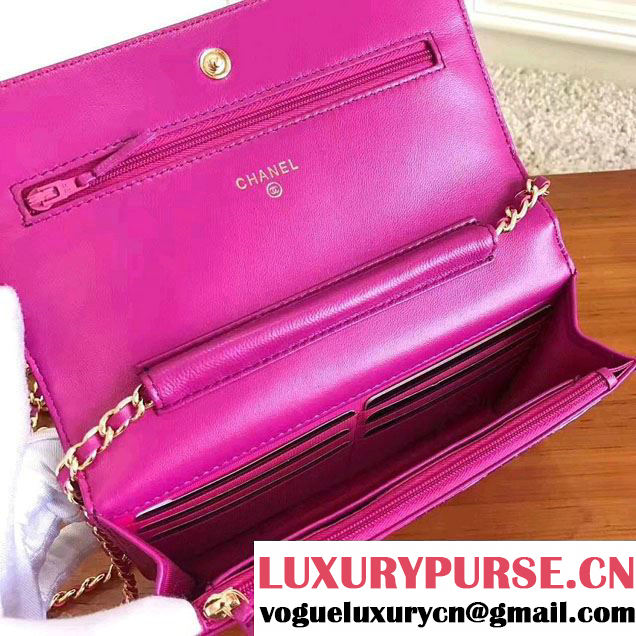 Chanel Croco Pattern Wallet On Chain WOC Bag 2017