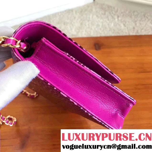 Chanel Croco Pattern Wallet On Chain WOC Bag 2017