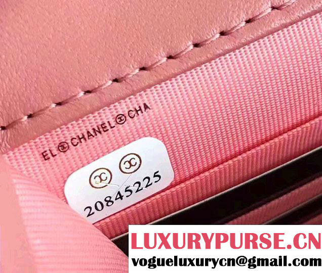 Chanel Croco Pattern Wallet On Chain WOC Bag 2017