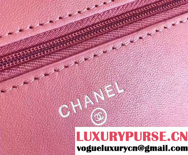 Chanel Croco Pattern Wallet On Chain WOC Bag 2017