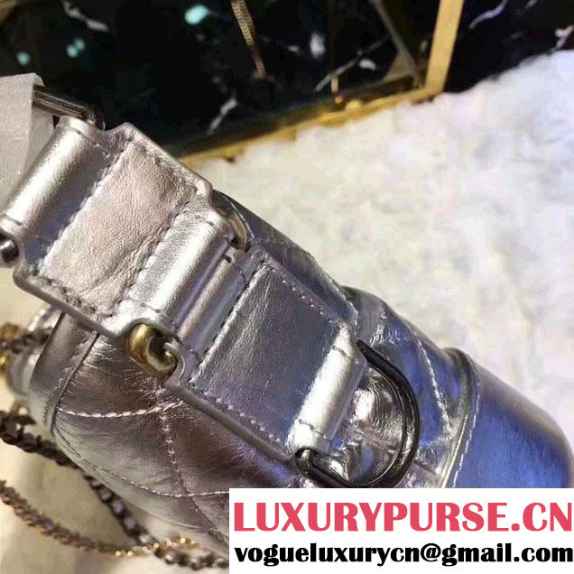 Chanel Gabrielle Small Hobo Bag A91810 Sliver 2017