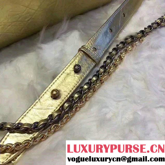 Chanel Gabrielle Medium Hobo Bag A91810 Gold 2017