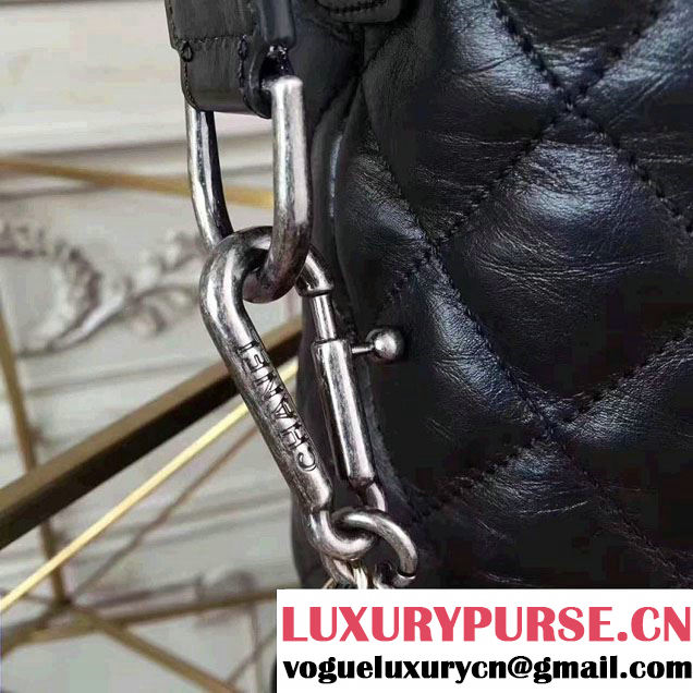 Chanel Gabrielle Large Hobo Shopping Tote Bag A93823 Black 2017