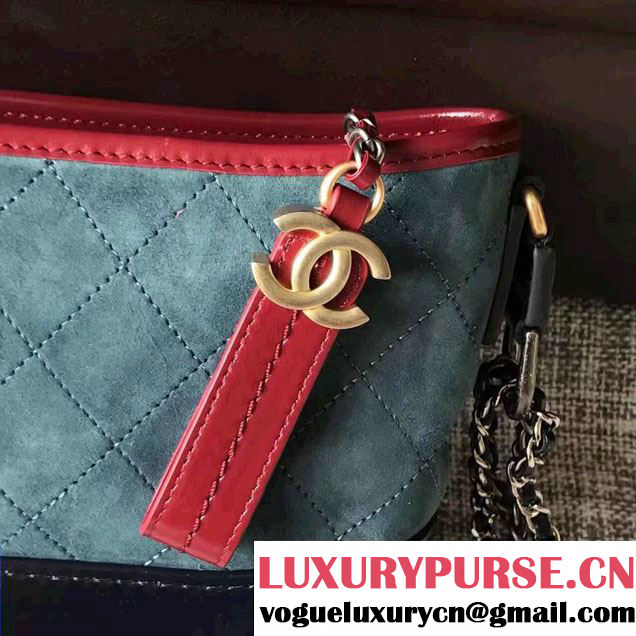 Chanel Gabrielle Small Hobo Bag A91810 Red/Blue/Navy Blue 2017
