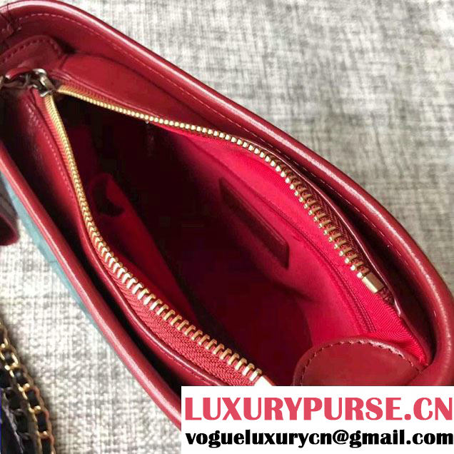 Chanel Gabrielle Small Hobo Bag A91810 Red/Blue/Navy Blue 2017