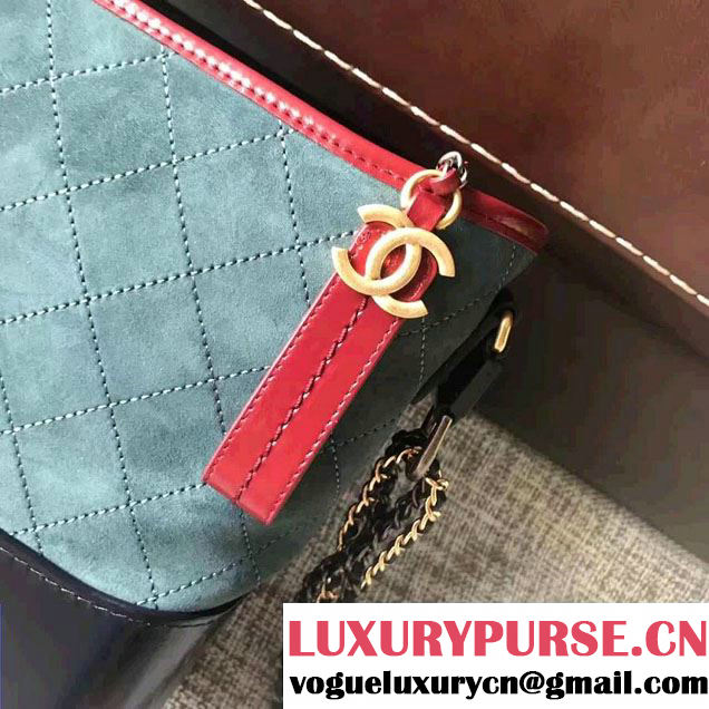 Chanel Gabrielle Medium Hobo Bag A91810 Red/Blue/Navy Blue 2017