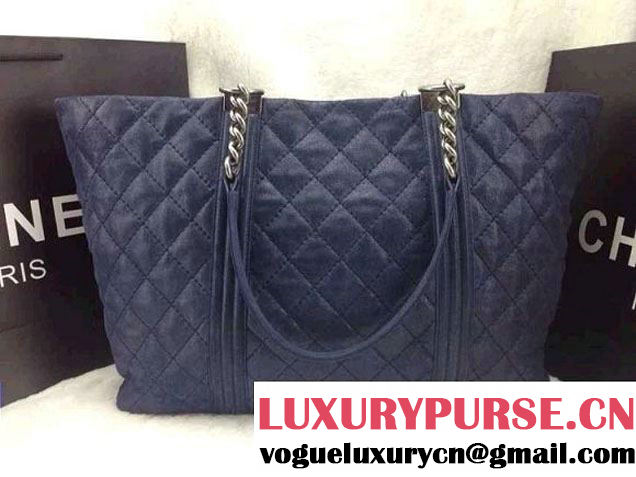 Chanel Blue Boy Chanel Gentle Shopping Bag
